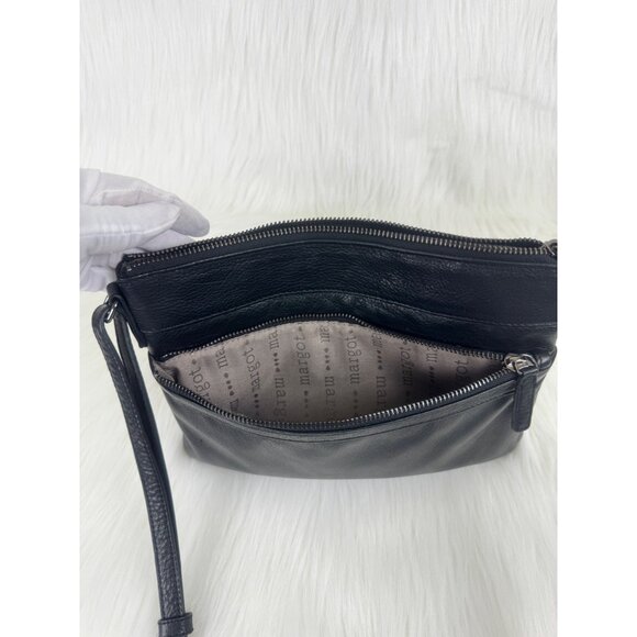 Women's Margot Black Crossbody Leather Bag Handbag Purse Size Small - Picture 8 of 10
